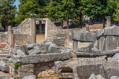 Hırvatistan 'ın Split kenti yakınlarındaki antik Salona kalıntılarının Manastarine' i