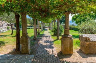 Hırvatistan 'ın Split kenti yakınlarındaki antik Salona kalıntılarının Tusculum' u