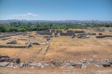Hırvatistan 'ın Split kenti yakınlarındaki antik Salona kalıntıları