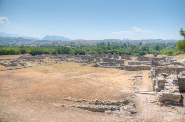 Hırvatistan 'ın Split kenti yakınlarındaki antik Salona kalıntıları