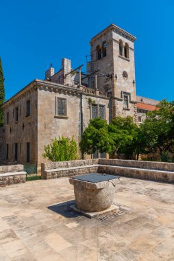 Hırvatistan 'ın Lokrum Adası' ndaki Aziz Mary Manastırı