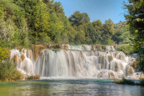 Skradinski Buk Vízesés Krka Nemzeti Parkban Horvátországban — Stock Fotó