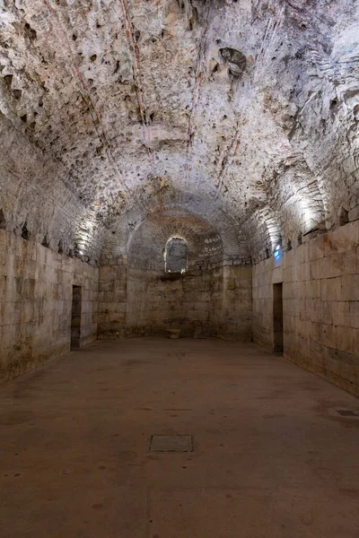 Abóbadas Pedra Palácio Diocleciano Cidade Croata Split — Fotografia de Stock