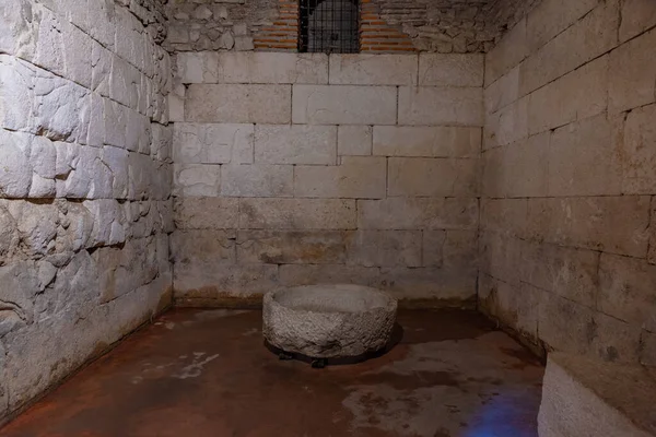 Stone Vaults Diocletian Palace Croatian City Split — стоковое фото