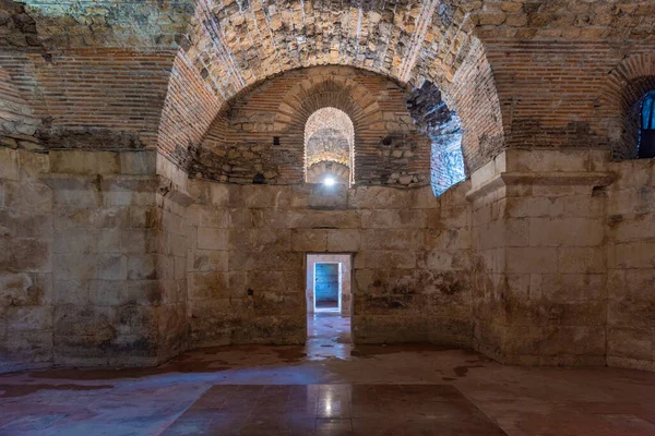 Stenen Gewelven Van Het Paleis Van Diocletianus Kroatische Stad Split — Stockfoto