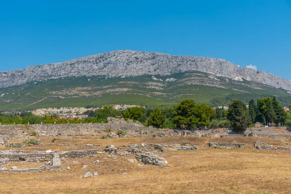 Hırvatistan 'ın Split kenti yakınlarındaki antik Salona kalıntıları