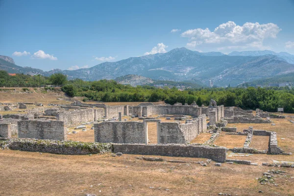 Hırvatistan 'ın Split kenti yakınlarındaki antik Salona kalıntıları