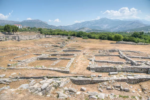 Hırvatistan 'ın Split kenti yakınlarındaki antik Salona kalıntıları
