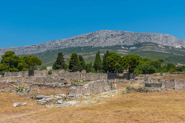 Hırvatistan 'ın Split kenti yakınlarındaki antik Salona kalıntıları