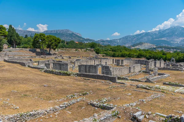 Hırvatistan 'ın Split kenti yakınlarındaki antik Salona kalıntıları