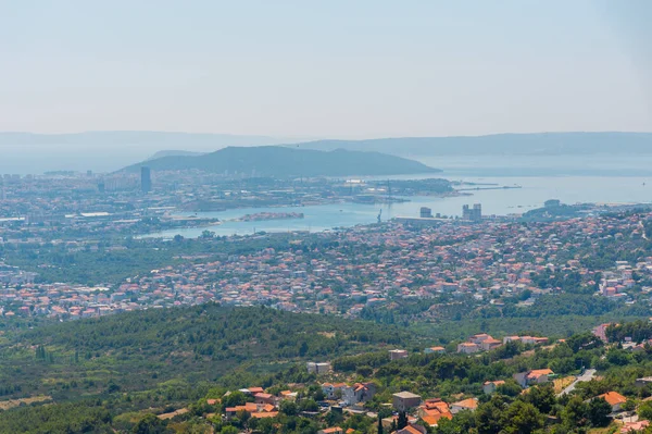Vista Aérea Cidade Croata Split — Fotografia de Stock
