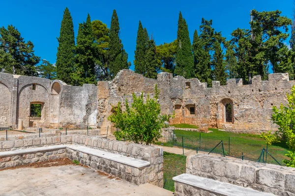 Hırvatistan 'ın Lokrum Adası' ndaki Aziz Mary Manastırı