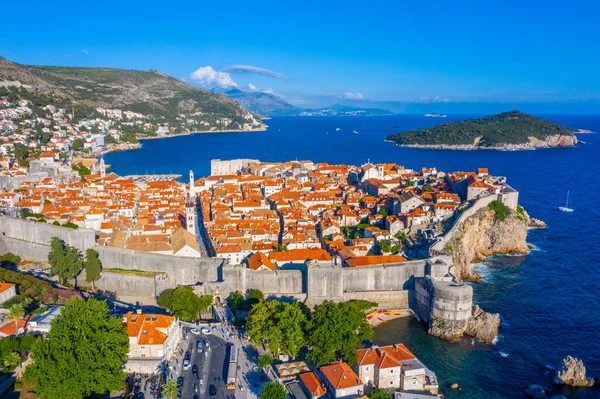 Fortificación Del Casco Antiguo Dubrovnik Croacia —  Fotos de Stock