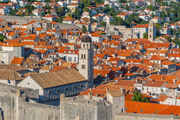 Eski Hırvat kasabası Dubrovnik 'in hava manzarası