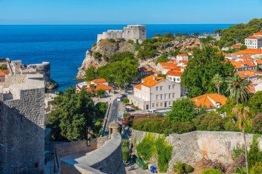 Hırvatistan 'ın Dubrovnik kentindeki Lovrijenac kalesi