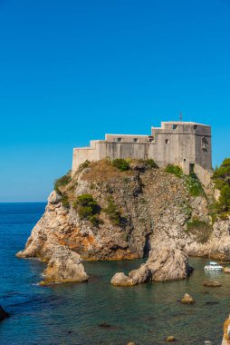 Hırvatistan 'ın Dubrovnik kentindeki Lovrijenac kalesi
