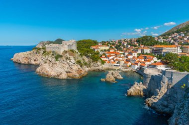 Hırvatistan 'ın Dubrovnik kentindeki Lovrijenac kalesi