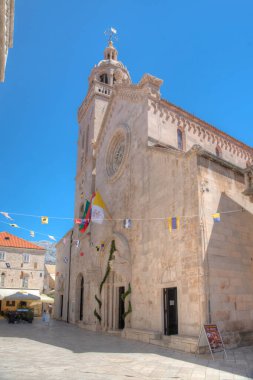 Hırvatistan 'ın Korcula kentindeki Aziz Mark Katedrali