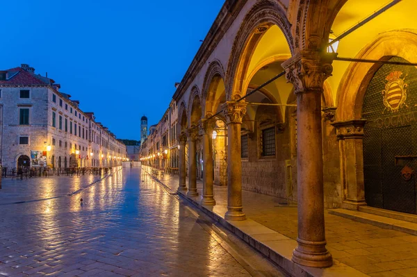 Arcade Rector Palace Dubrovnik Horvátország — Stock Fotó