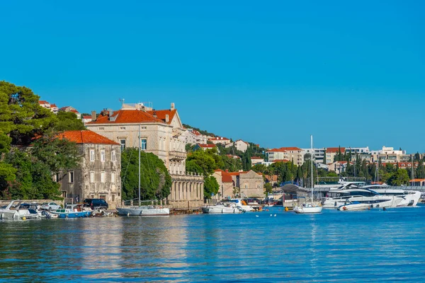 View Marina Ferry Port Dubrovnik Horvátország — Stock Fotó