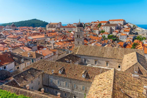 Hırvatistan 'ın Dubrovnik kentindeki Fransisken manastırının hava manzarası