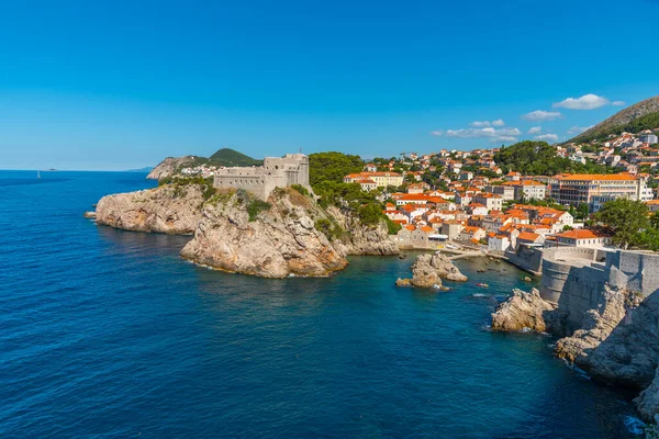 Pevnost Lovrijenac Dubrovníku Chorvatsko — Stock fotografie