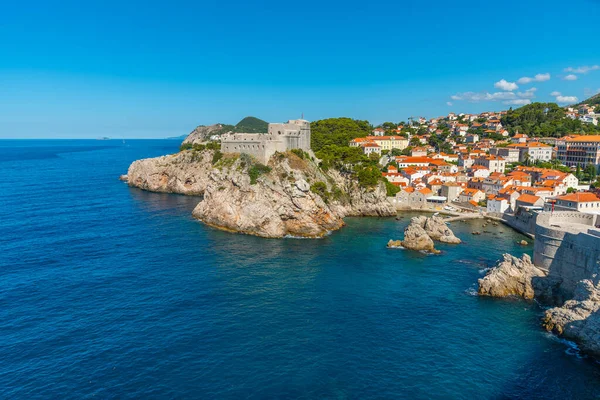 Pevnost Lovrijenac Dubrovníku Chorvatsko — Stock fotografie