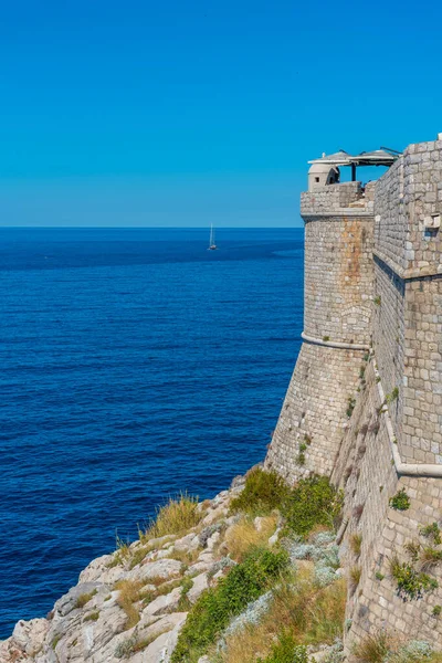 Opevnění Starého Města Dubrovníku Chorvatsko — Stock fotografie