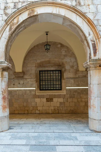 Sponza Palota Belső Udvara Dubrovnikban Horvátország — Stock Fotó