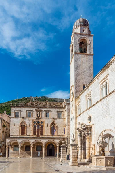 Hırvatistan Dubrovnik Kentindeki Sponza Sarayının Manzarası — Stok fotoğraf