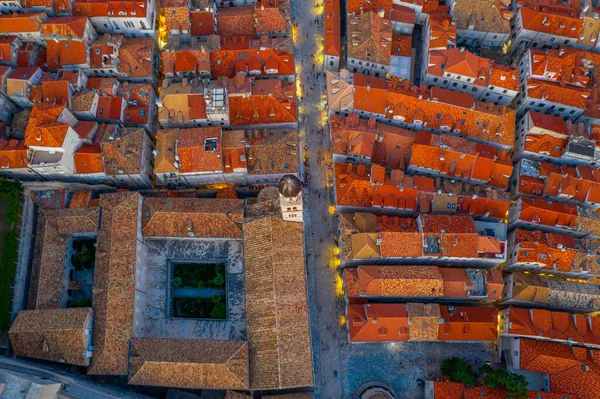 Vista Aérea Del Monasterio Franciscano Dubrovnik Croacia — Foto de Stock