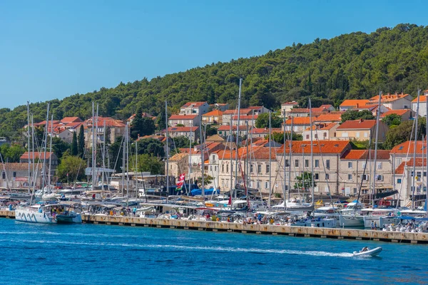Marina Korcula Town Croatia — Stock Photo, Image