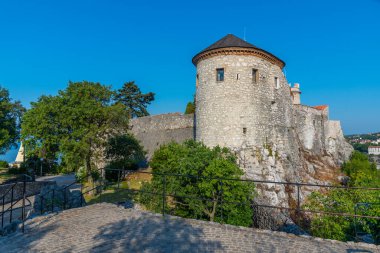 Hırvatistan 'ın Rijeka kentindeki Trsat kalesinin manzarası