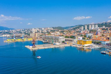 Hırvatistan 'da Rijeka Limanı Kenti