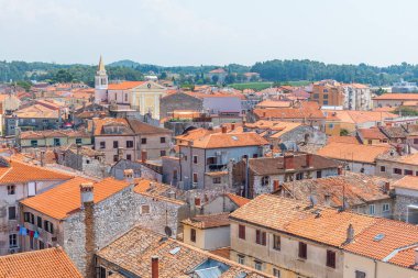 Hırvat kenti Porec 'in şehir manzarası