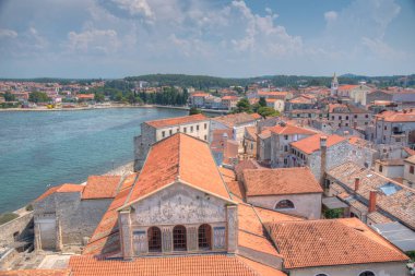 Hırvat kenti Porec 'in şehir manzarası