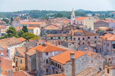 Hırvat kenti Porec 'in şehir manzarası
