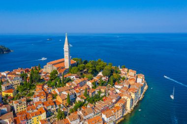 Hırvat kenti Rovinj 'deki Aziz Euphemia Kilisesi