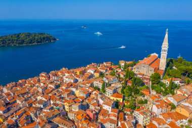 Hırvat kenti Rovinj 'deki Aziz Euphemia Kilisesi