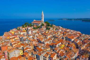 Hırvat kenti Rovinj 'deki Aziz Euphemia Kilisesi