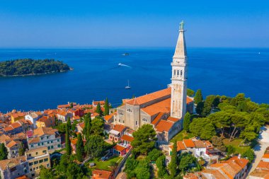 Hırvat kenti Rovinj 'deki Aziz Euphemia Kilisesi