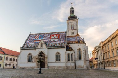 Hırvatistan 'ın Zagreb kentindeki St. Mark Kilisesi