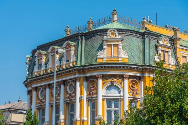 Gelbe Fassade Des Modello Palastes Rijeka Kroatien — Stockfoto