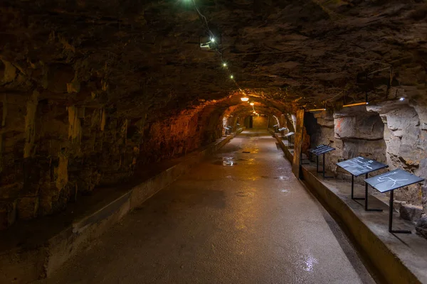 Zerostrasse Túnel Subterráneo Que Pasa Por Debajo Del Casco Antiguo —  Fotos de Stock