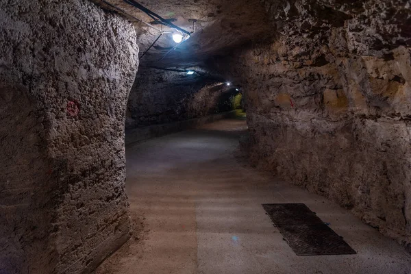 Zerostrasse Podziemny Tunel Pod Starym Miastem Pula Chorwacja — Zdjęcie stockowe