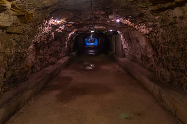 Zerostrasse 克罗地亚波拉老城下面的地下隧道 — 图库照片