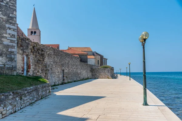 Uitzicht Bisschoppelijke Basiliek Porec Kroatië — Stockfoto