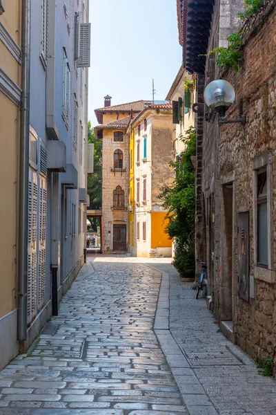 Vista Una Calle Peatonal Porec Croacia —  Fotos de Stock
