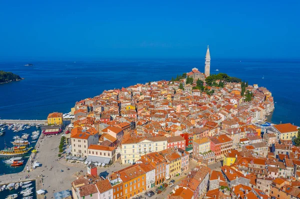 Aerial View Croatian Town Rovinj — Stock Photo, Image