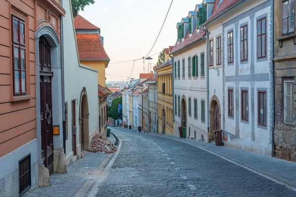 Narrow Street Old Town Zagreb Croatia — Stock Photo, Image